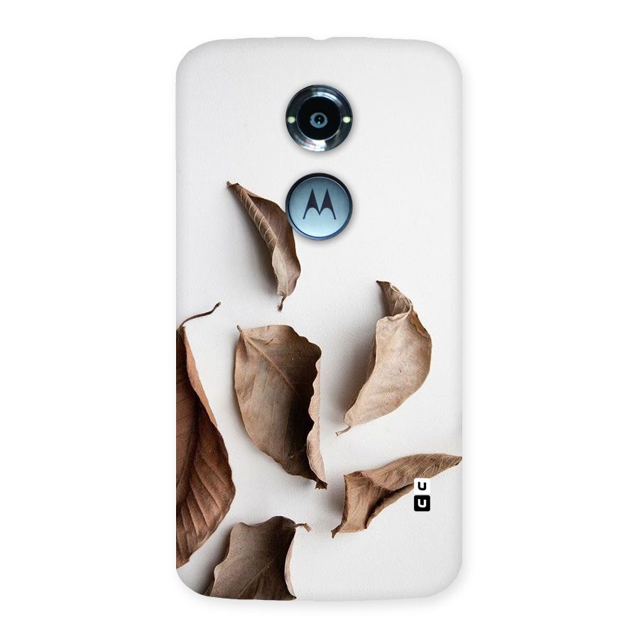 Brown Dusty Leaves Back Case for Moto X 2nd Gen