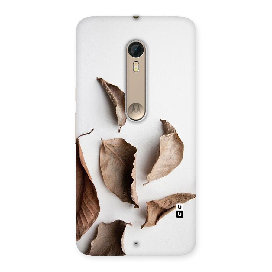 Brown Dusty Leaves Back Case for Motorola Moto X Style