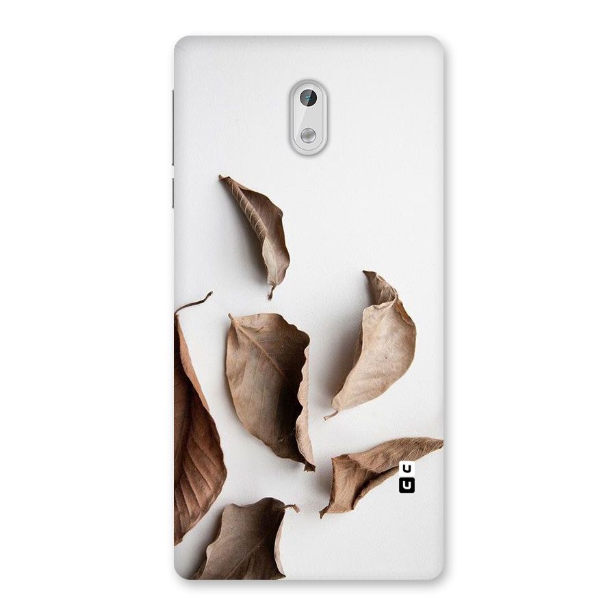 Brown Dusty Leaves Back Case for Nokia 3