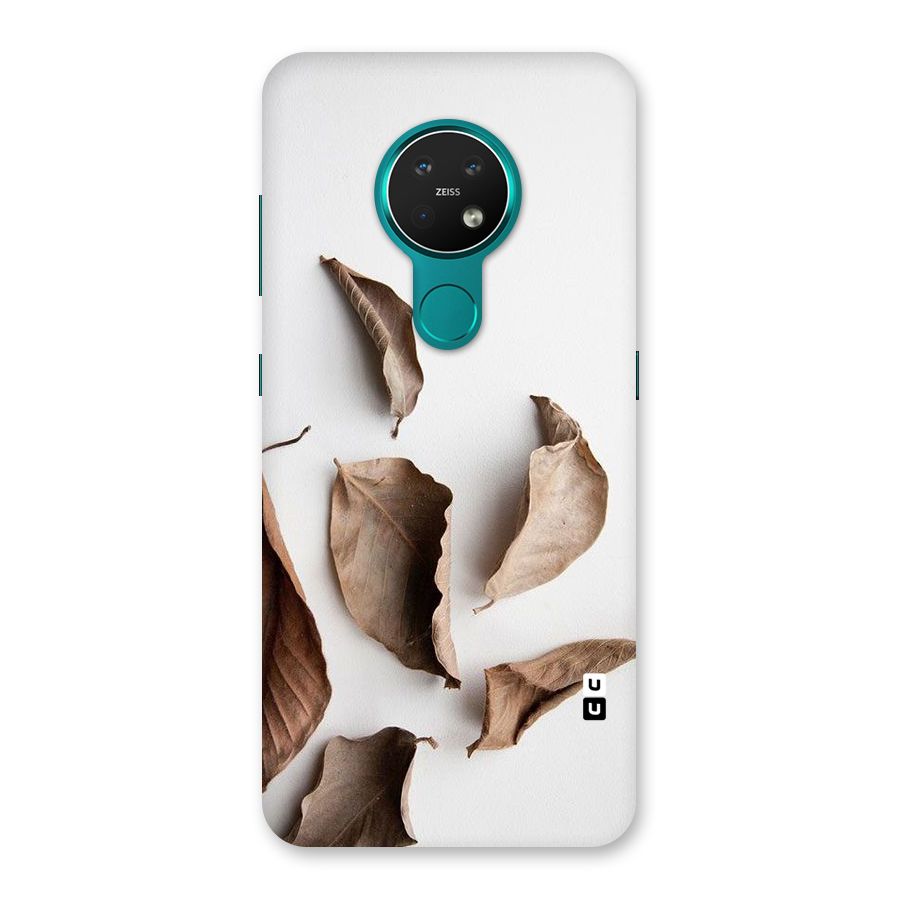 Brown Dusty Leaves Back Case for Nokia 7.2