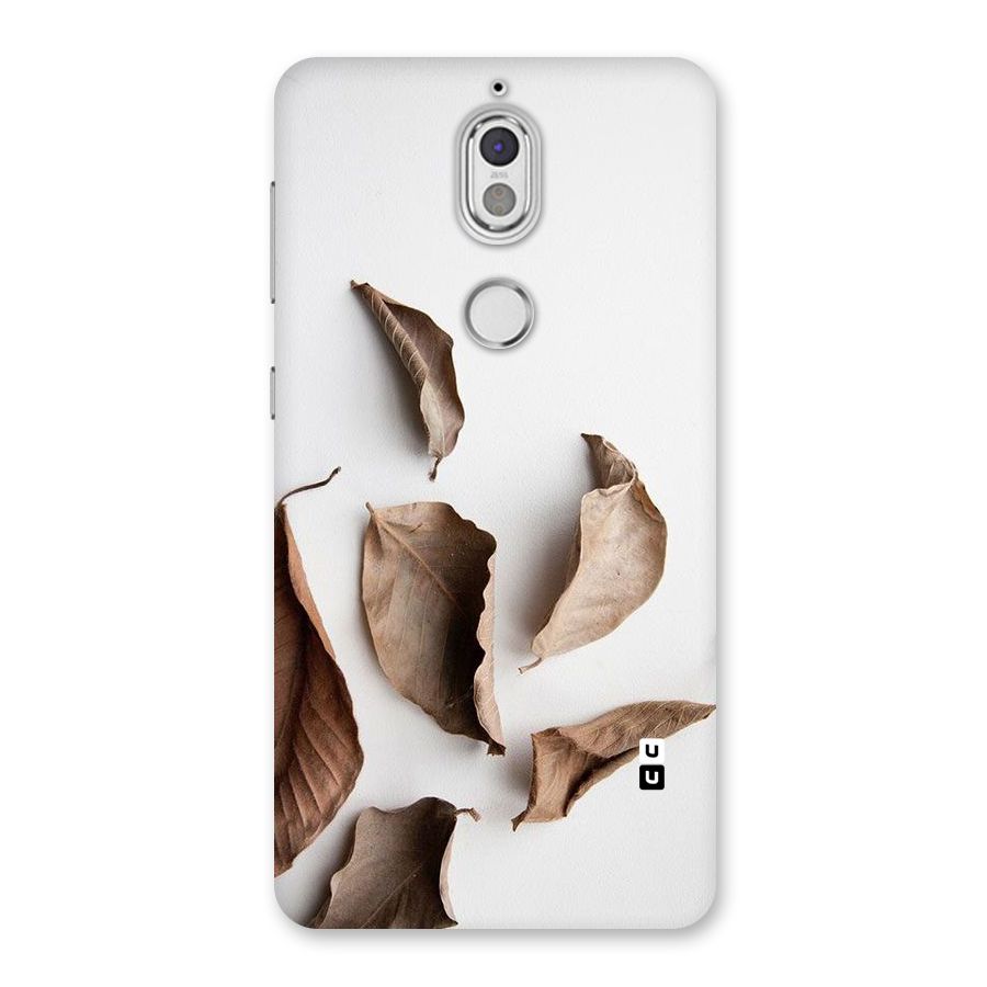 Brown Dusty Leaves Back Case for Nokia 7