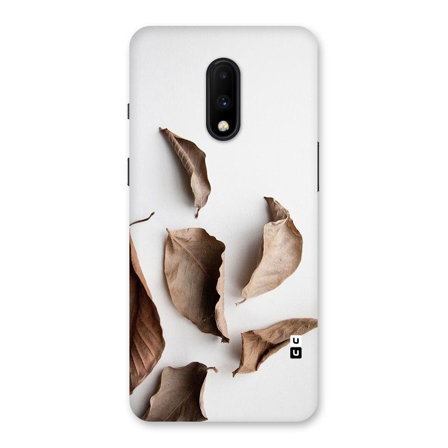 Brown Dusty Leaves Back Case for OnePlus 7