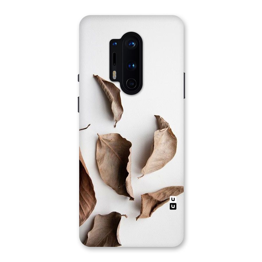 Brown Dusty Leaves Back Case for OnePlus 8 Pro