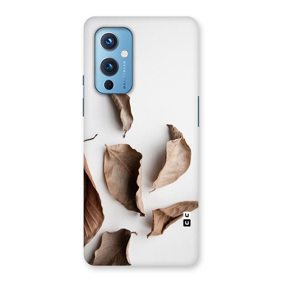 Brown Dusty Leaves Back Case for OnePlus 9