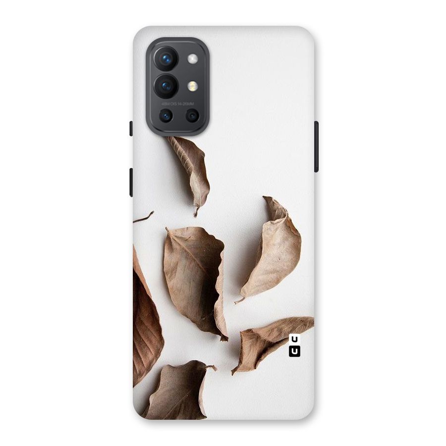 Brown Dusty Leaves Back Case for OnePlus 9R