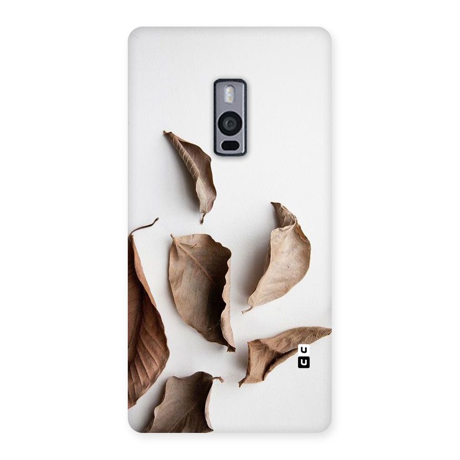 Brown Dusty Leaves Back Case for OnePlus Two