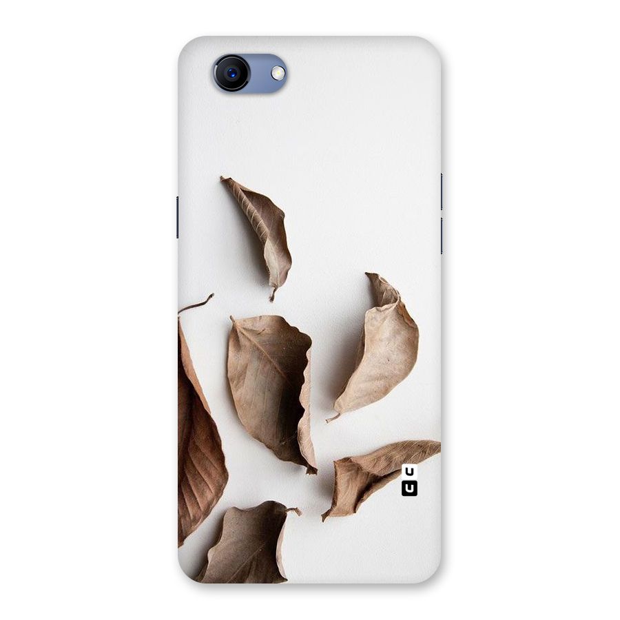 Brown Dusty Leaves Back Case for Oppo Realme 1