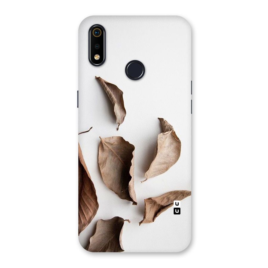Brown Dusty Leaves Back Case for Realme 3i