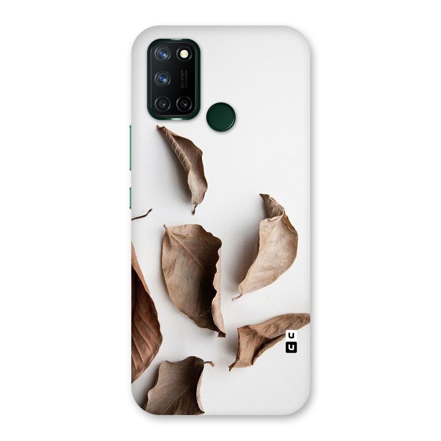Brown Dusty Leaves Back Case for Realme 7i