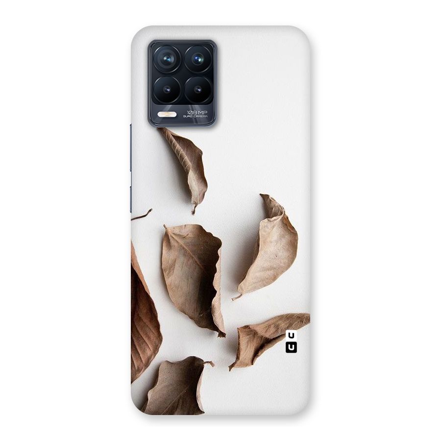 Brown Dusty Leaves Back Case for Realme 8 Pro