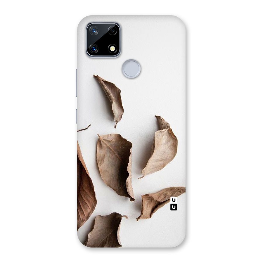 Brown Dusty Leaves Back Case for Realme Narzo 20