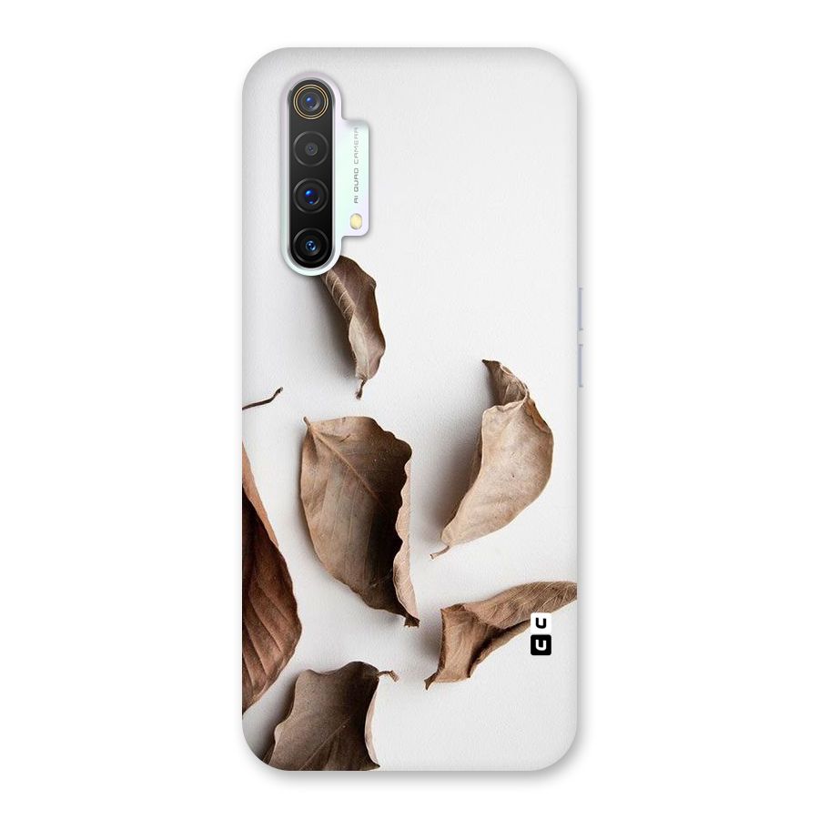 Brown Dusty Leaves Back Case for Realme X3 SuperZoom