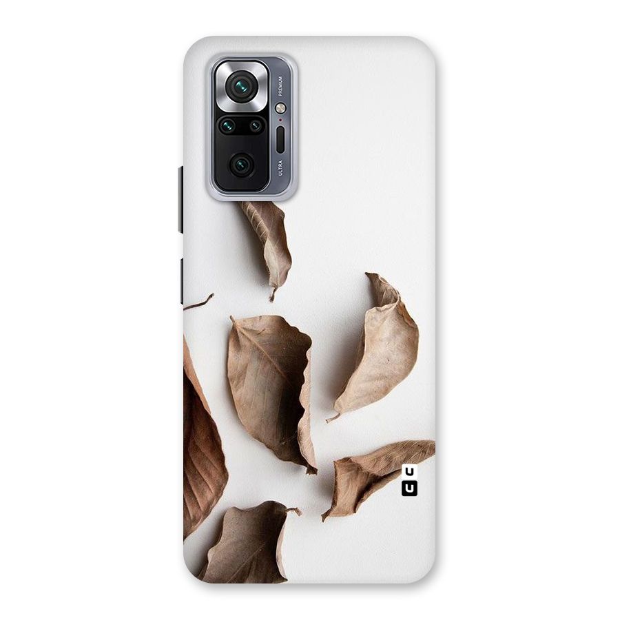 Brown Dusty Leaves Back Case for Redmi Note 10 Pro Max