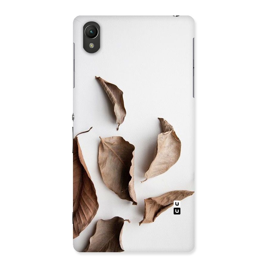 Brown Dusty Leaves Back Case for Sony Xperia Z2