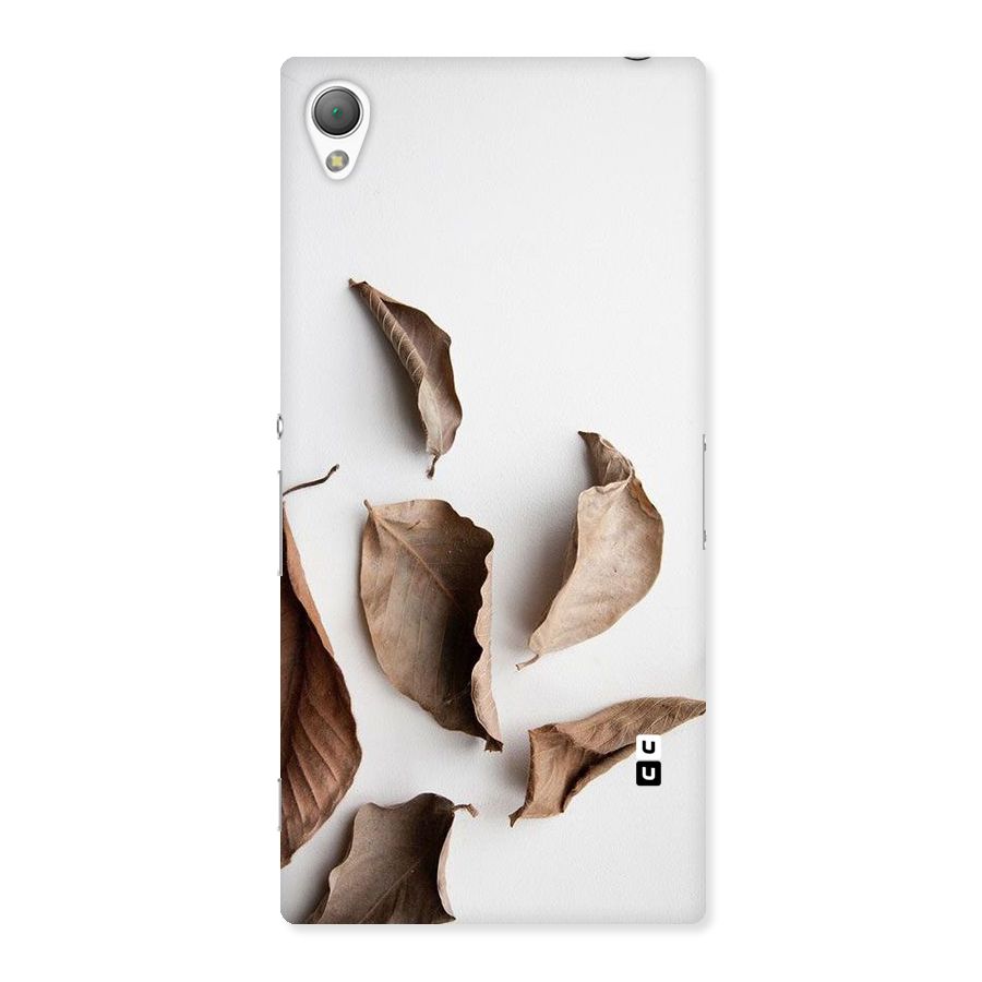 Brown Dusty Leaves Back Case for Sony Xperia Z3