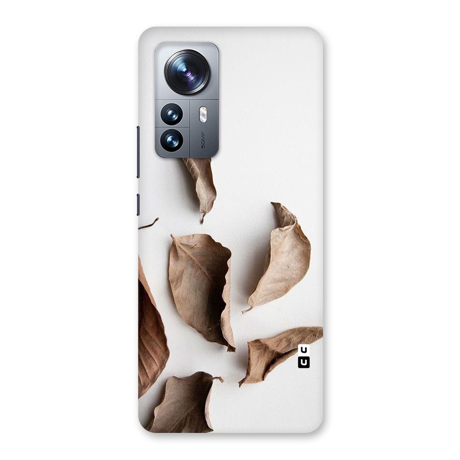 Brown Dusty Leaves Back Case for Xiaomi 12 Pro