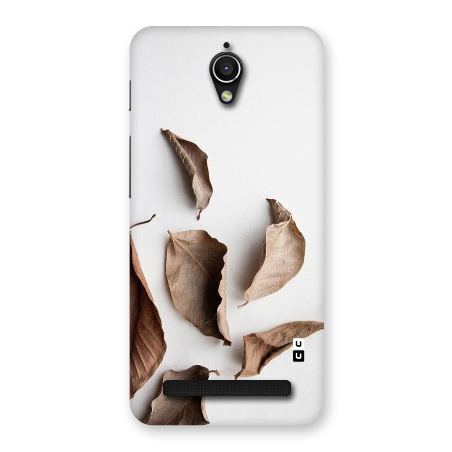 Brown Dusty Leaves Back Case for Zenfone Go