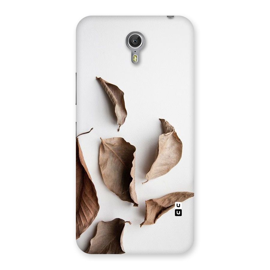 Brown Dusty Leaves Back Case for Zuk Z1