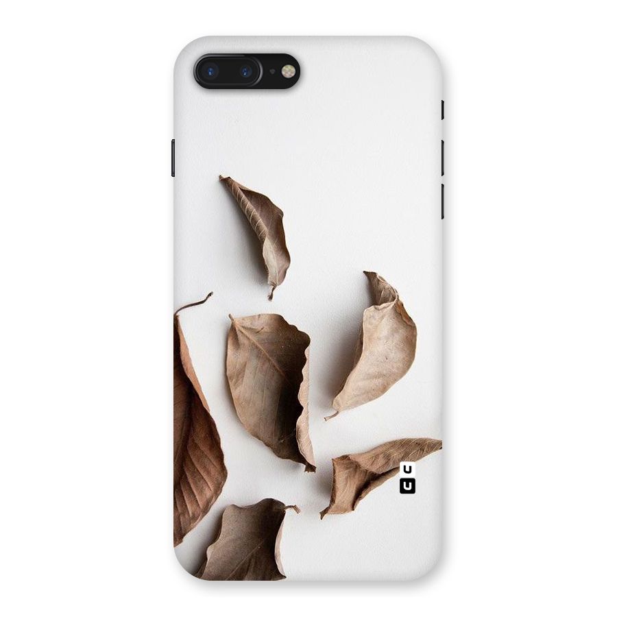 Brown Dusty Leaves Back Case for iPhone 7 Plus