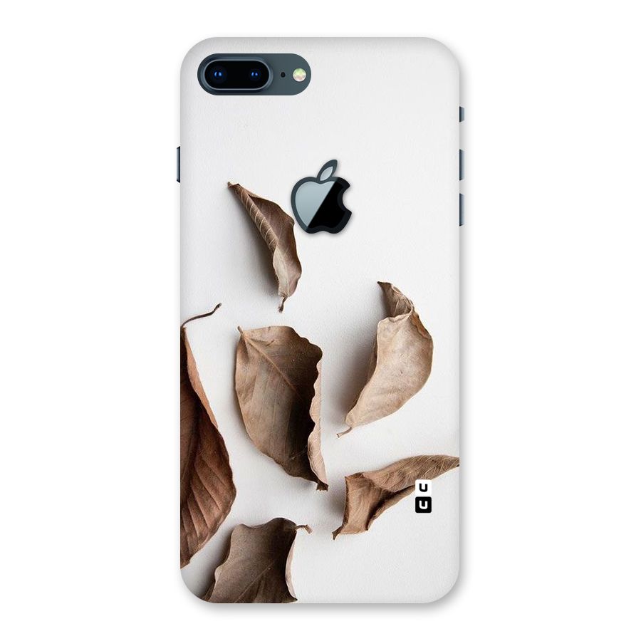 Brown Dusty Leaves Back Case for iPhone 7 Plus Apple Cut