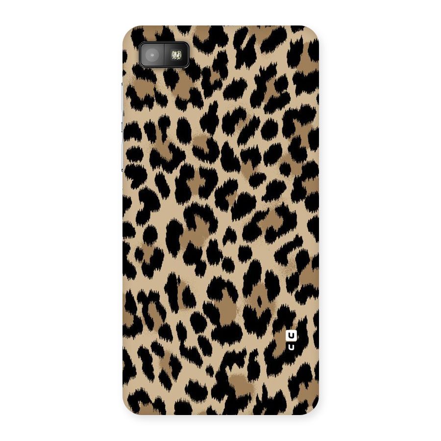 Brown Leapord Print Back Case for Blackberry Z10