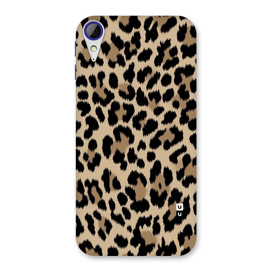 Brown Leapord Print Back Case for Desire 830