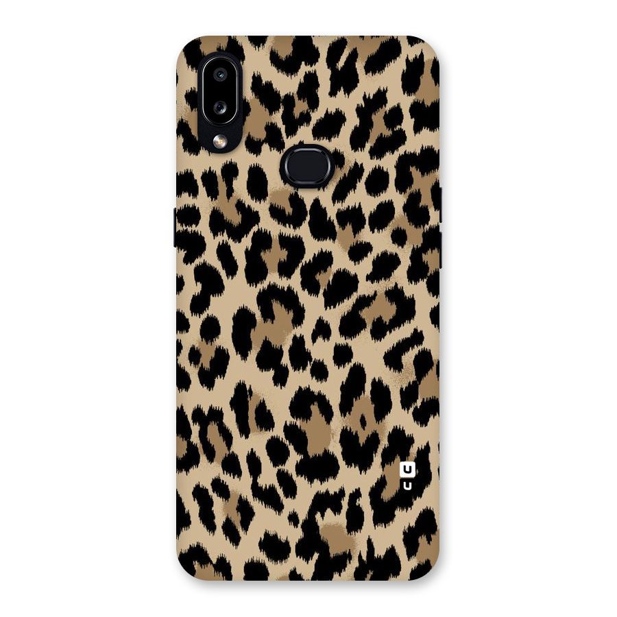 Brown Leapord Print Back Case for Galaxy A10s