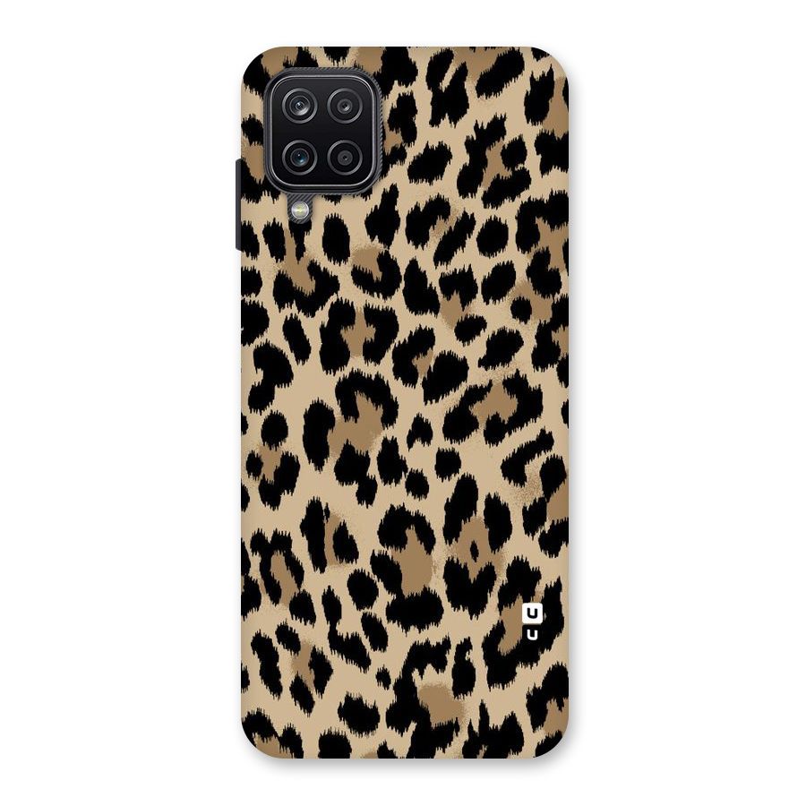 Brown Leapord Print Back Case for Galaxy A12