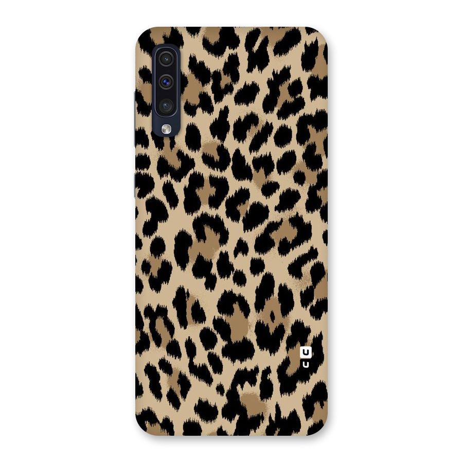 Brown Leapord Print Back Case for Galaxy A50s