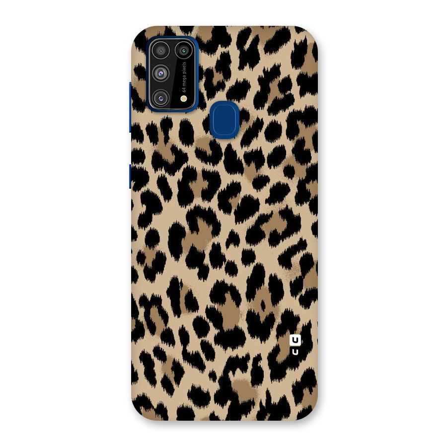 Brown Leapord Print Back Case for Galaxy F41