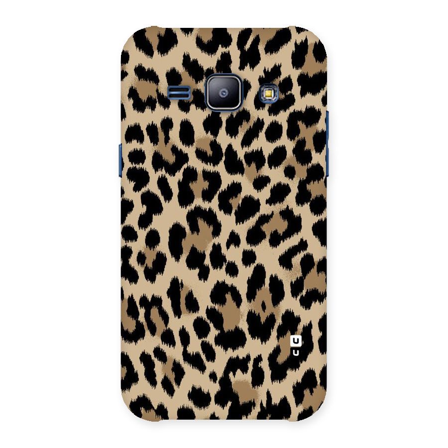 Brown Leapord Print Back Case for Galaxy J1