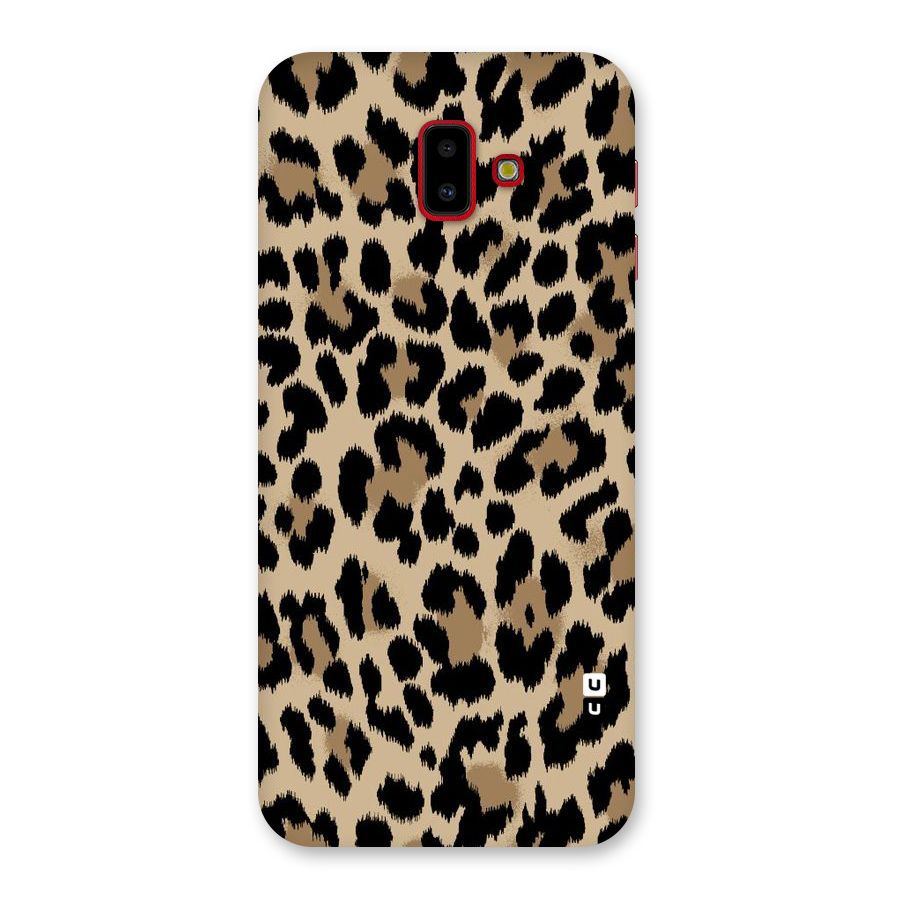 Brown Leapord Print Back Case for Galaxy J6 Plus