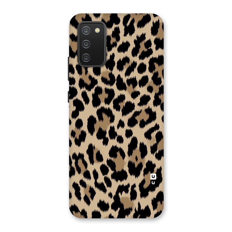 Brown Leapord Print Back Case for Galaxy M02s
