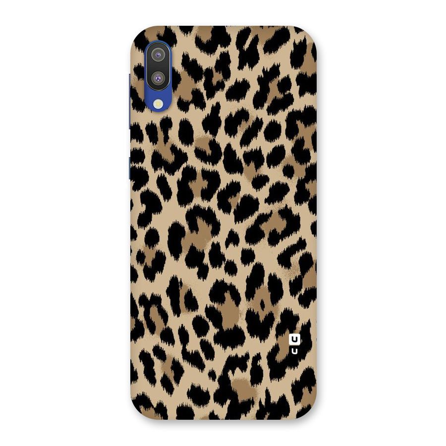 Brown Leapord Print Back Case for Galaxy M10