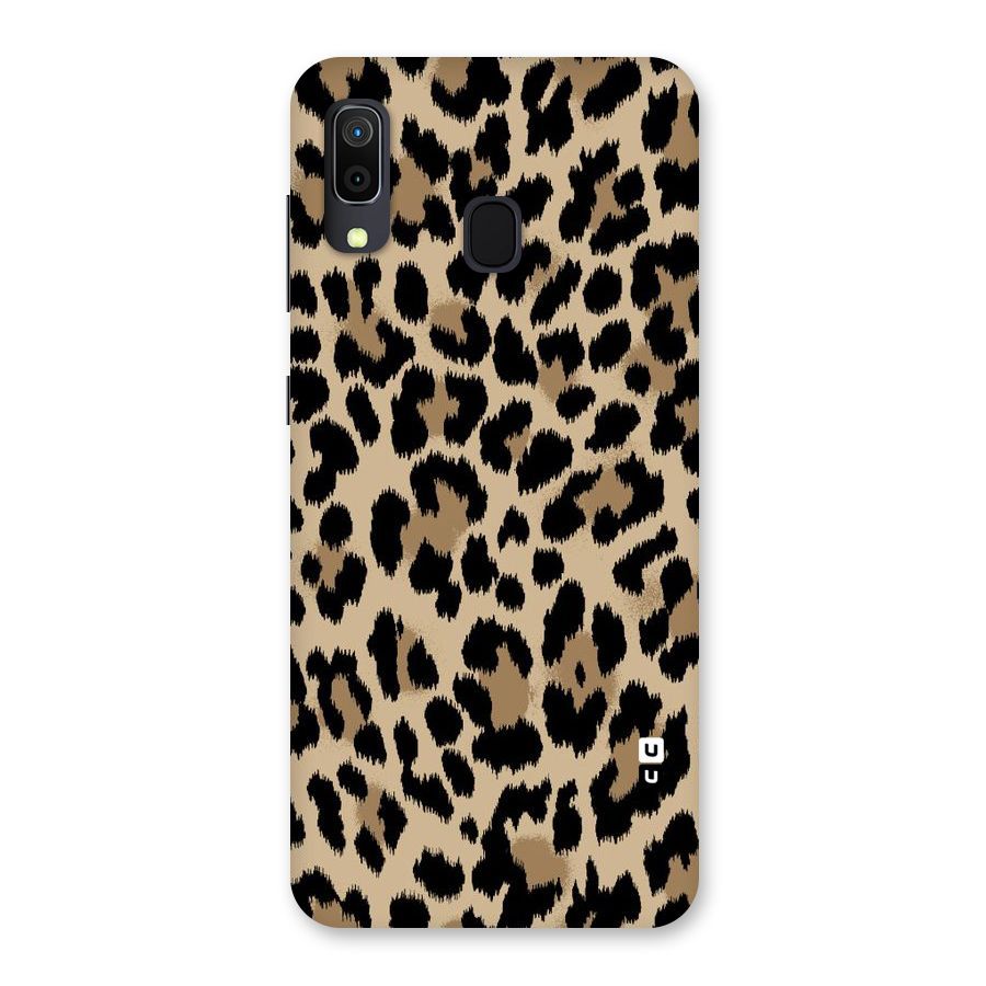 Brown Leapord Print Back Case for Galaxy M10s