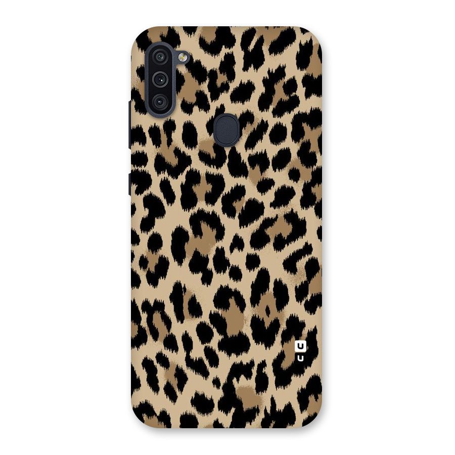 Brown Leapord Print Back Case for Galaxy M11