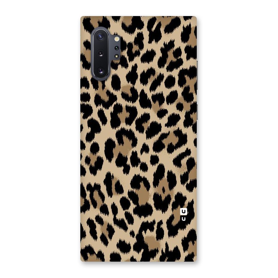 Brown Leapord Print Back Case for Galaxy Note 10 Plus