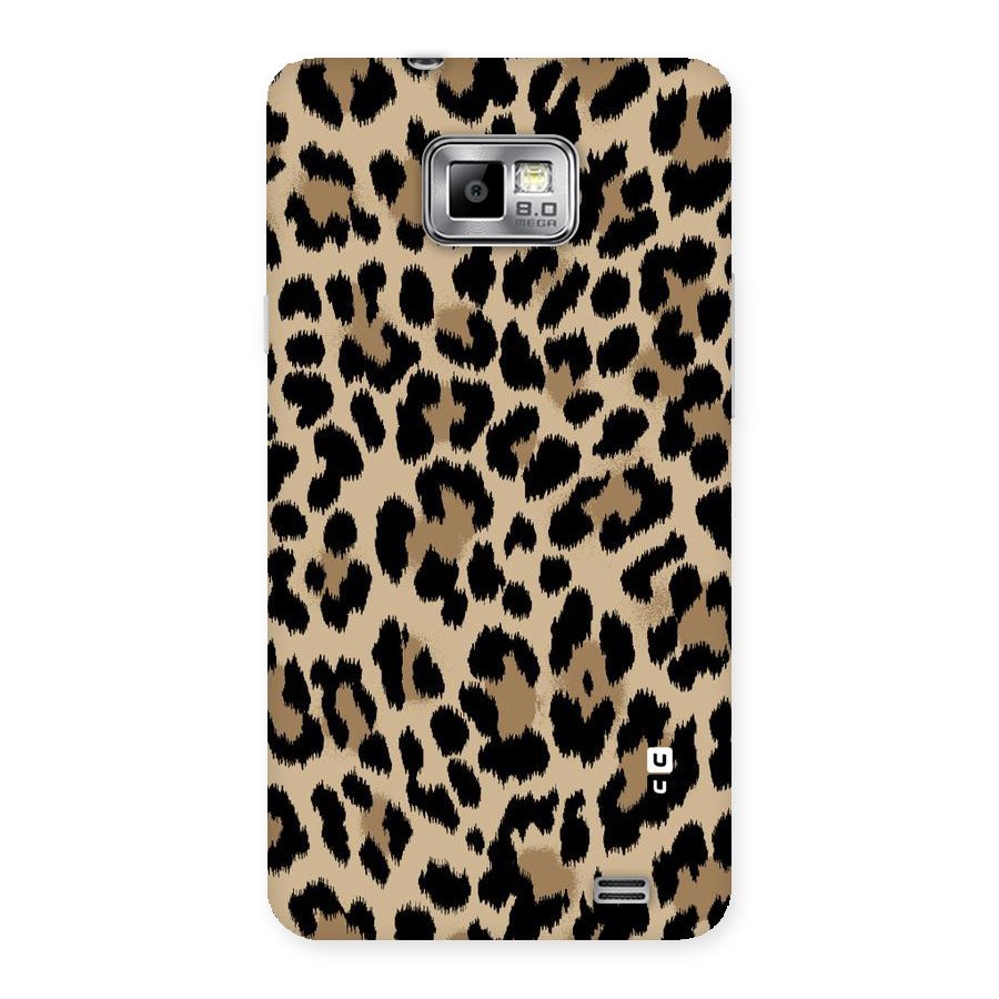 Brown Leapord Print Back Case for Galaxy S2