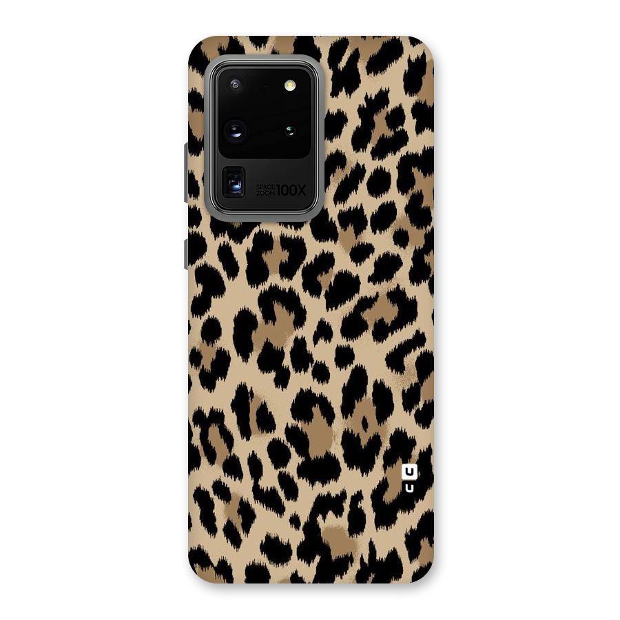 Brown Leapord Print Back Case for Galaxy S20 Ultra