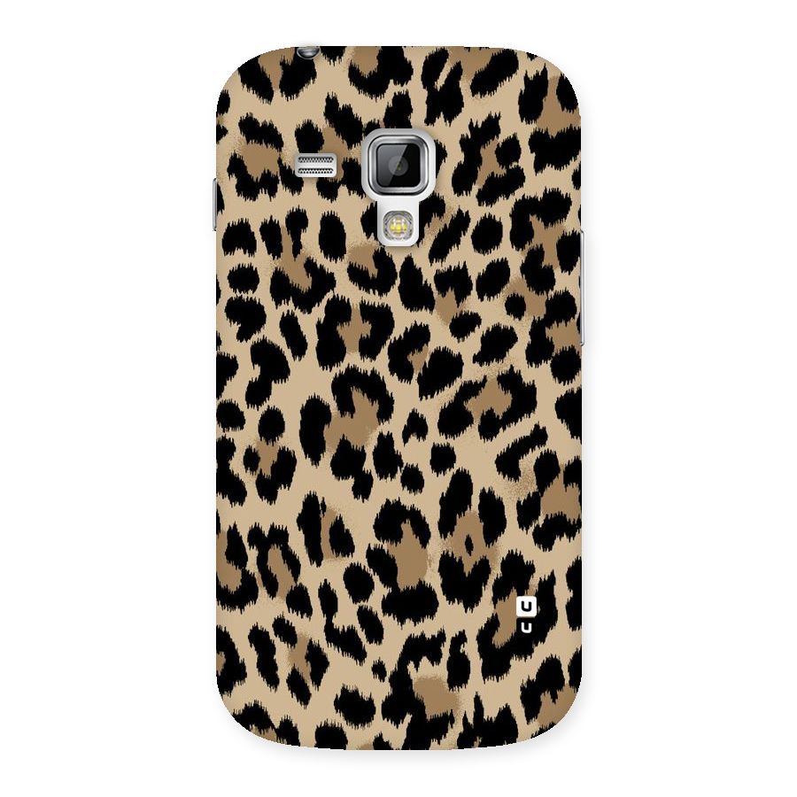 Brown Leapord Print Back Case for Galaxy S Duos