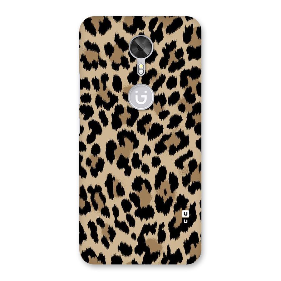 Brown Leapord Print Back Case for Gionee A1
