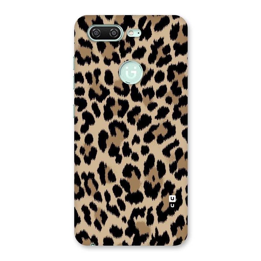 Brown Leapord Print Back Case for Gionee S10