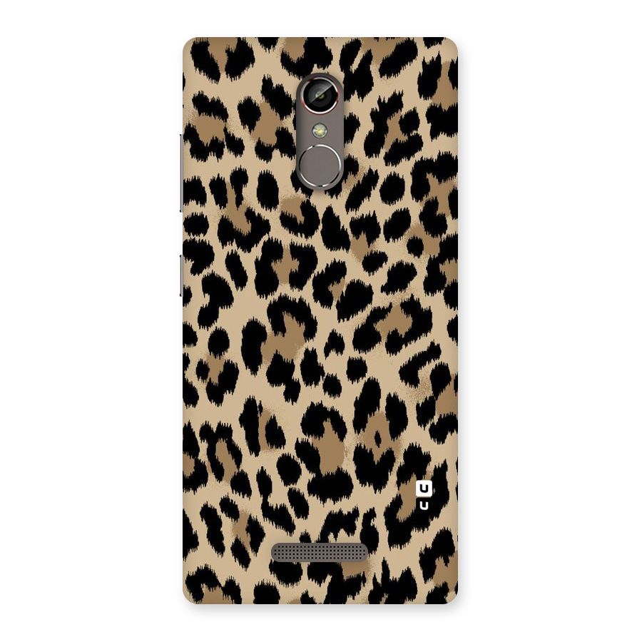 Brown Leapord Print Back Case for Gionee S6s