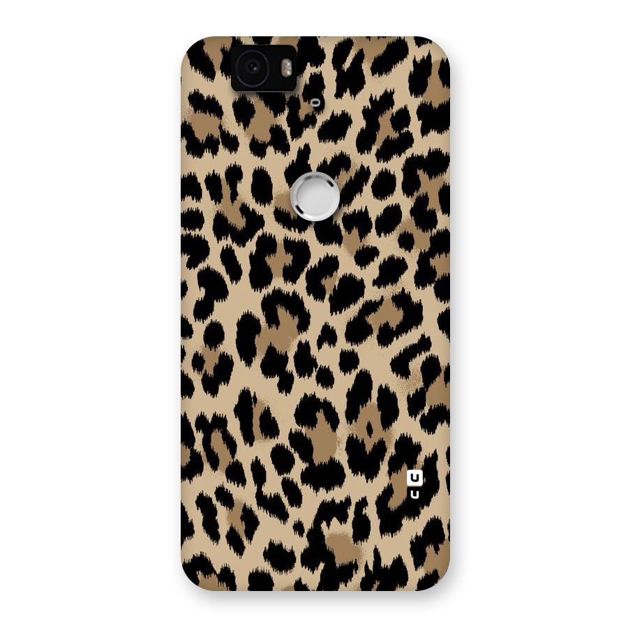 Brown Leapord Print Back Case for Google Nexus-6P