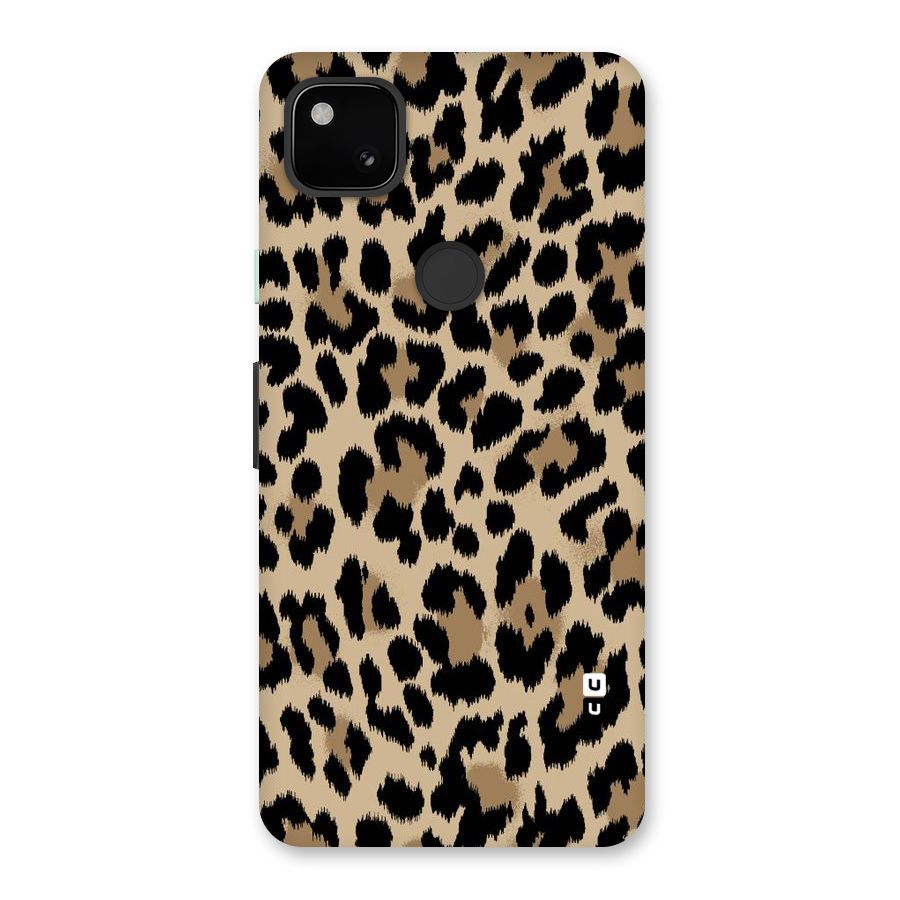 Brown Leapord Print Back Case for Google Pixel 4a