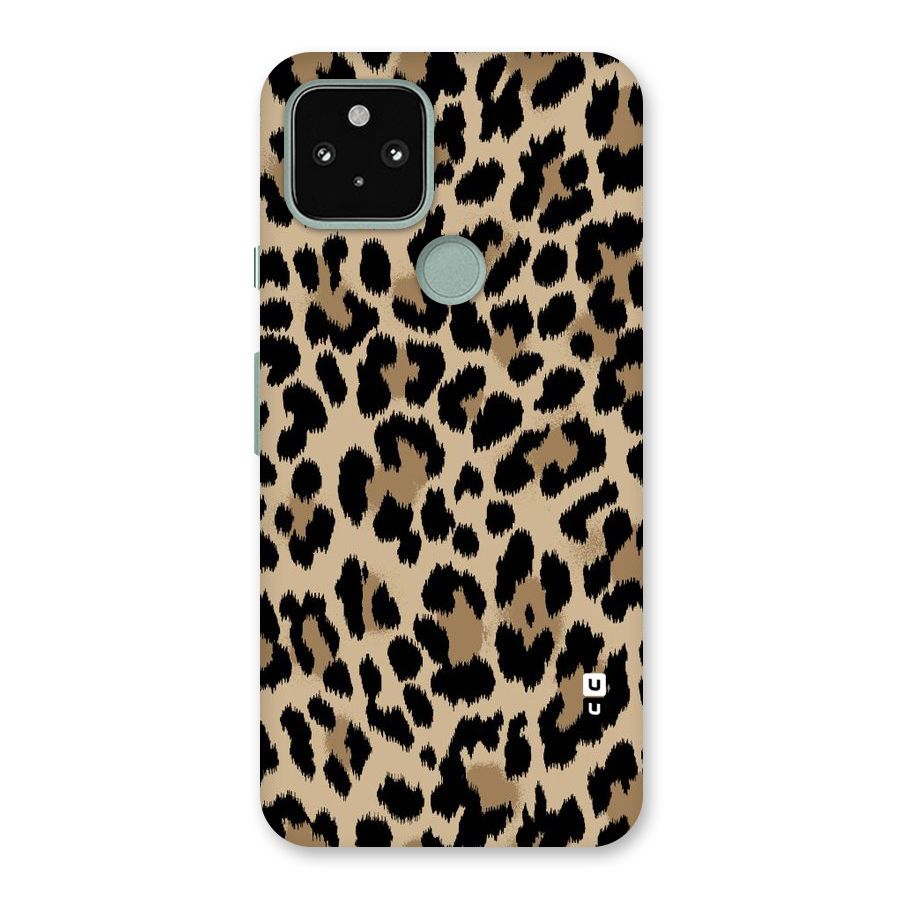 Brown Leapord Print Back Case for Google Pixel 5