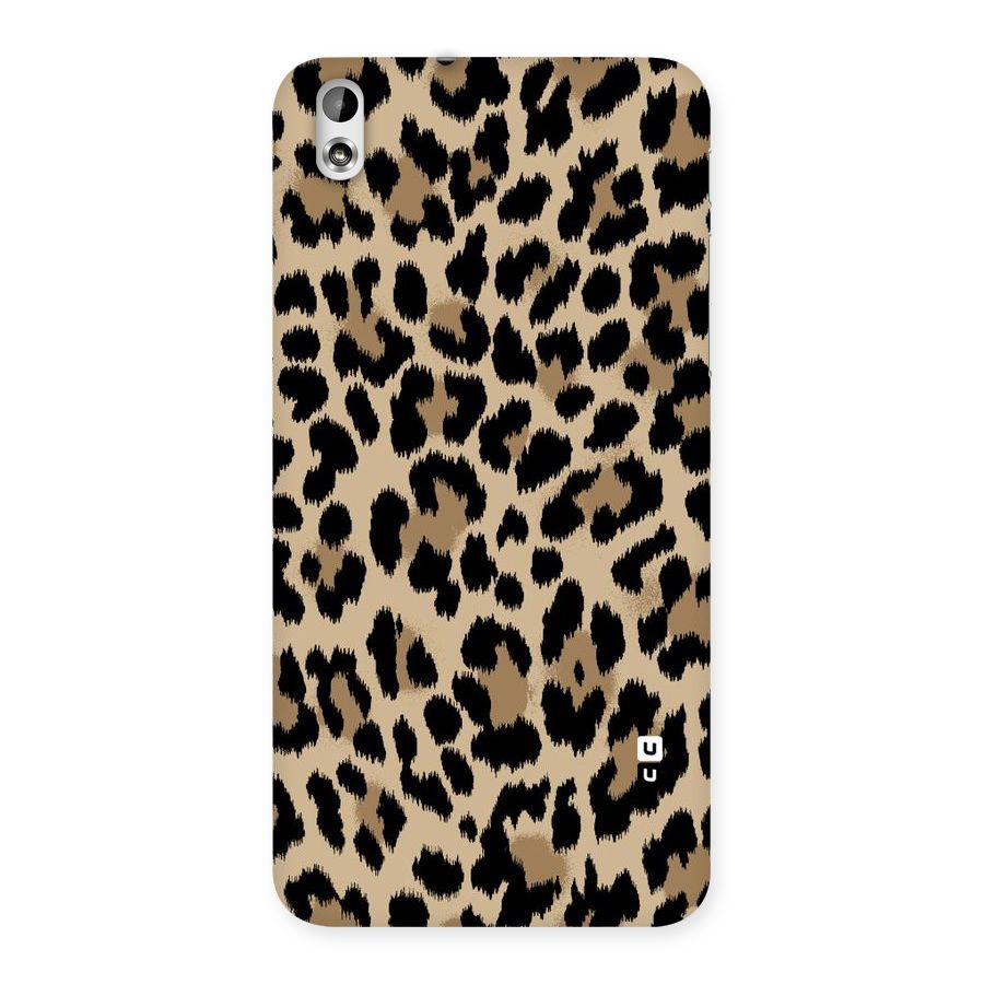 Brown Leapord Print Back Case for HTC Desire 816g