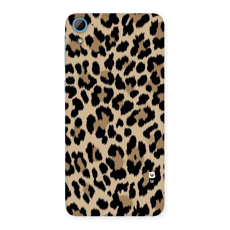 Brown Leapord Print Back Case for HTC Desire 826