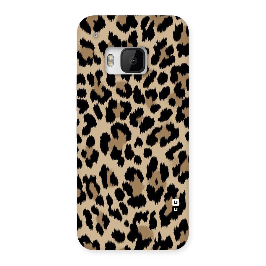 Brown Leapord Print Back Case for HTC One M9