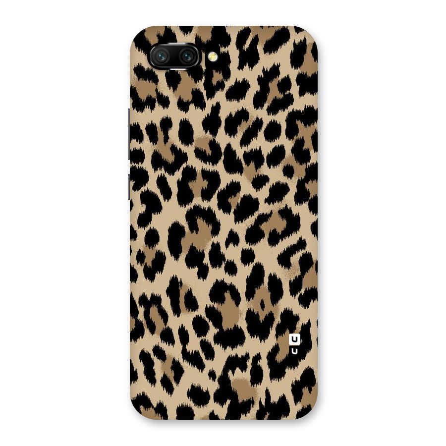 Brown Leapord Print Back Case for Honor 10